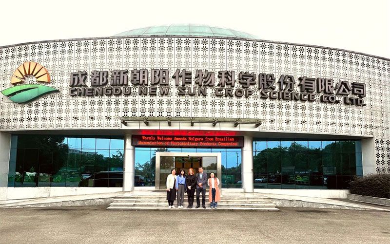 巴西國家植物保護產品協會專家訪問新朝陽，共探生物農業合作新機遇